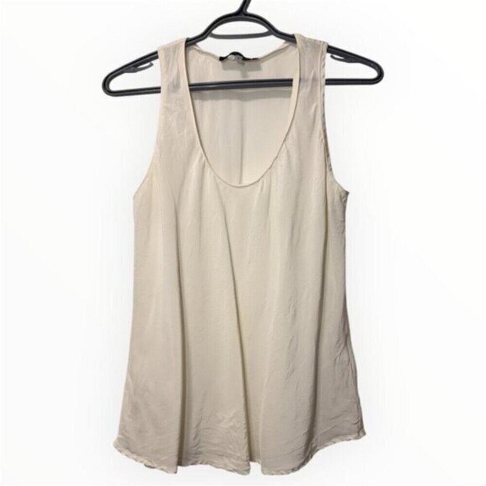 Judith & Charles Silk Elegant Cream Sleeveless Tank Top size 6